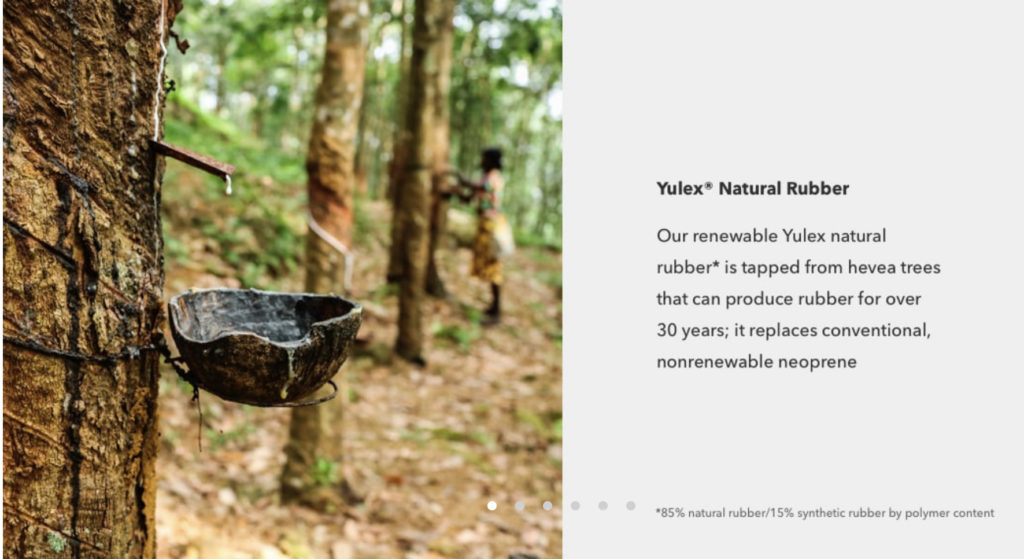 Yulex caoutchouc naturel