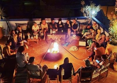 Campfire night at Azul Guesthouse – Live music and Moroccan vibes under the stars