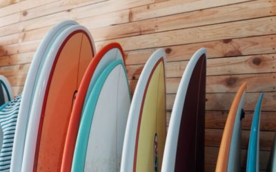 Different types of surfboards