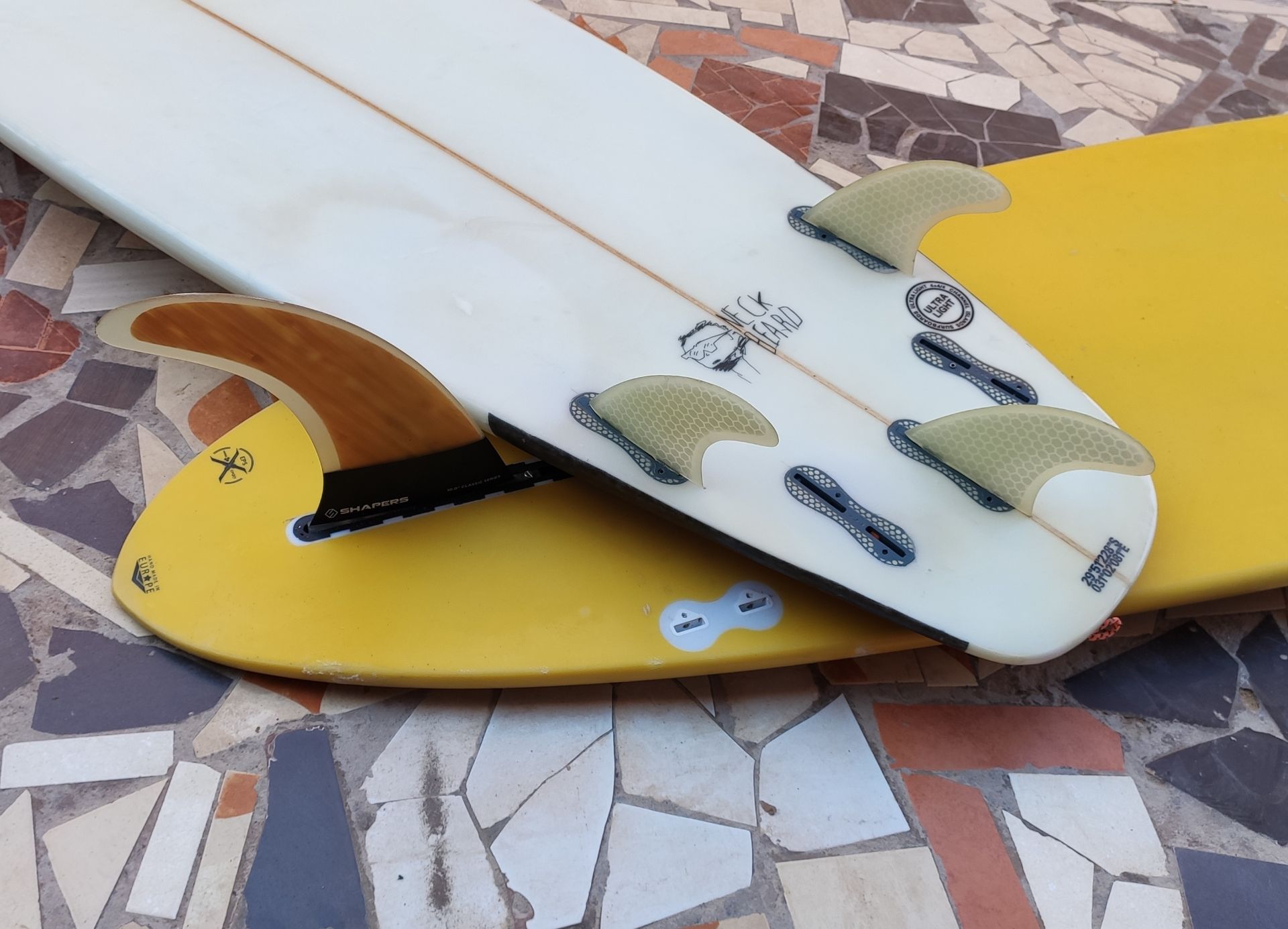 des planche de surf a Azul Guesthouse au Maroc