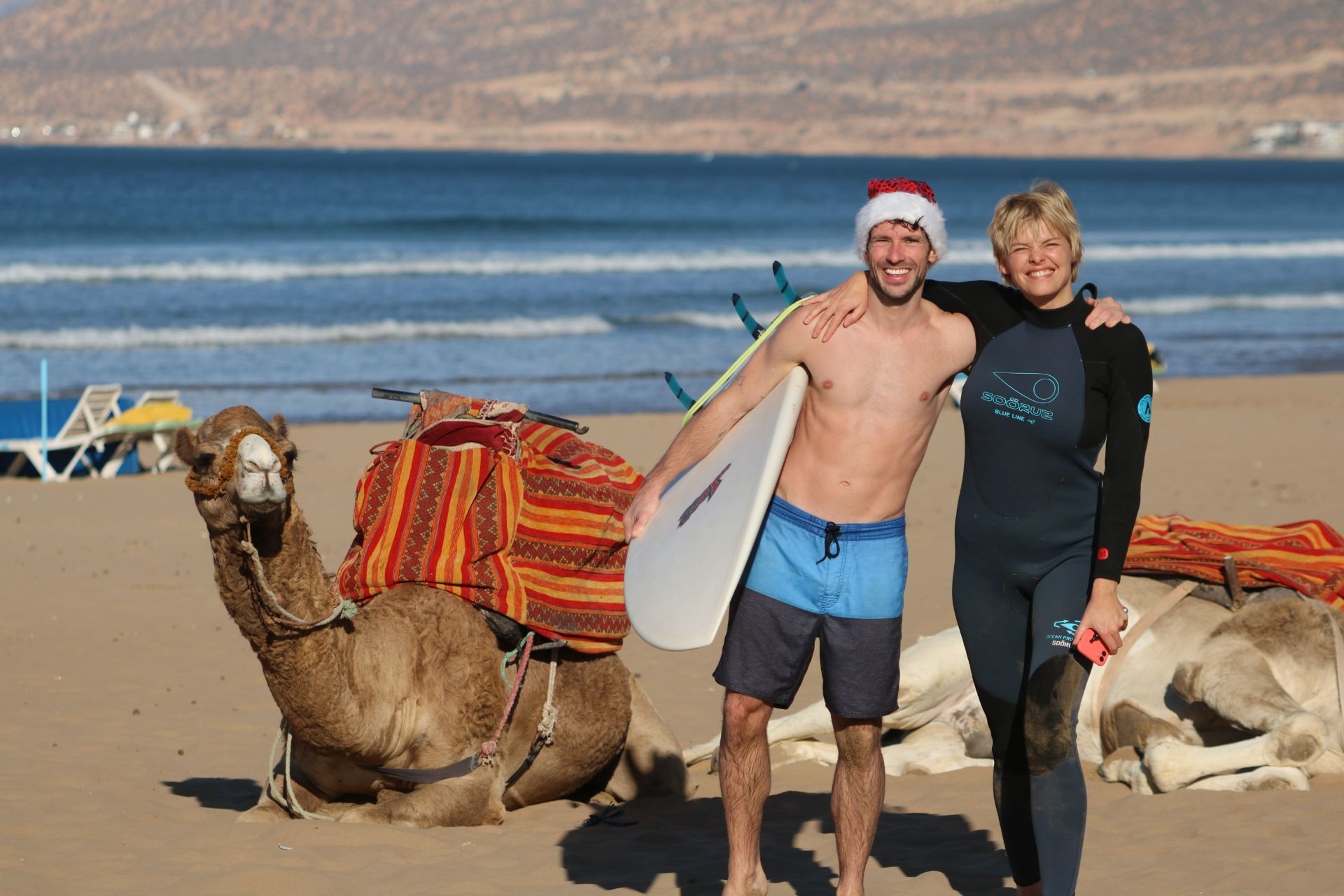 Weihnachten in einem Surfcamp in Marokko.